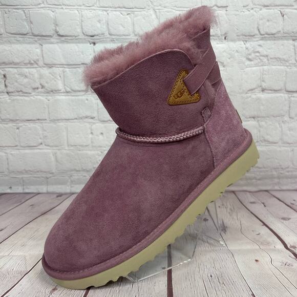 Ugg Urchin Flex Bailey Mini Suede Shearling Boots Women’s Size 7 (S/N 1121622) - Picture 3 of 10